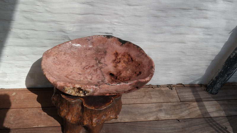 XL pink amethyst bowl